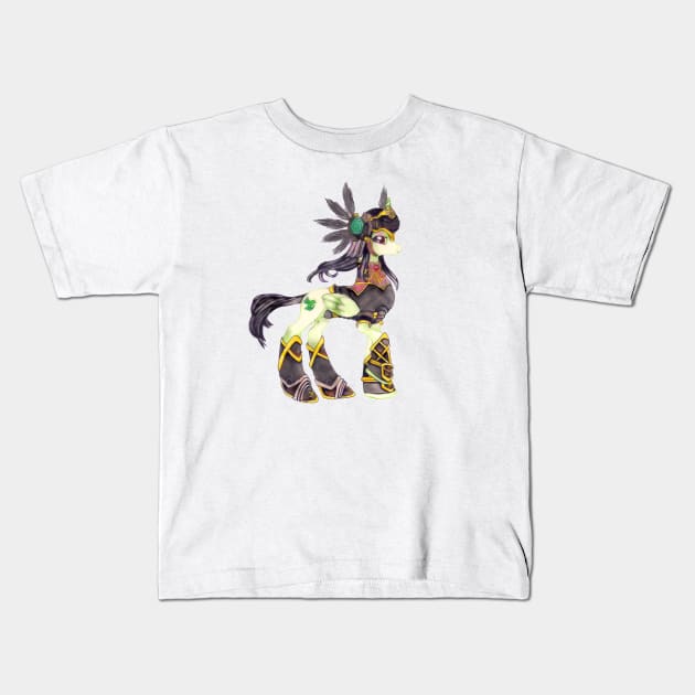 Hrist Valpony Kids T-Shirt by Dragon Lady Artistry